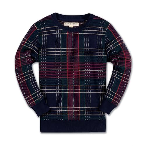 Image of Hope & Henry Boys' Long Sleeve Crew Neck Pullover Sweater