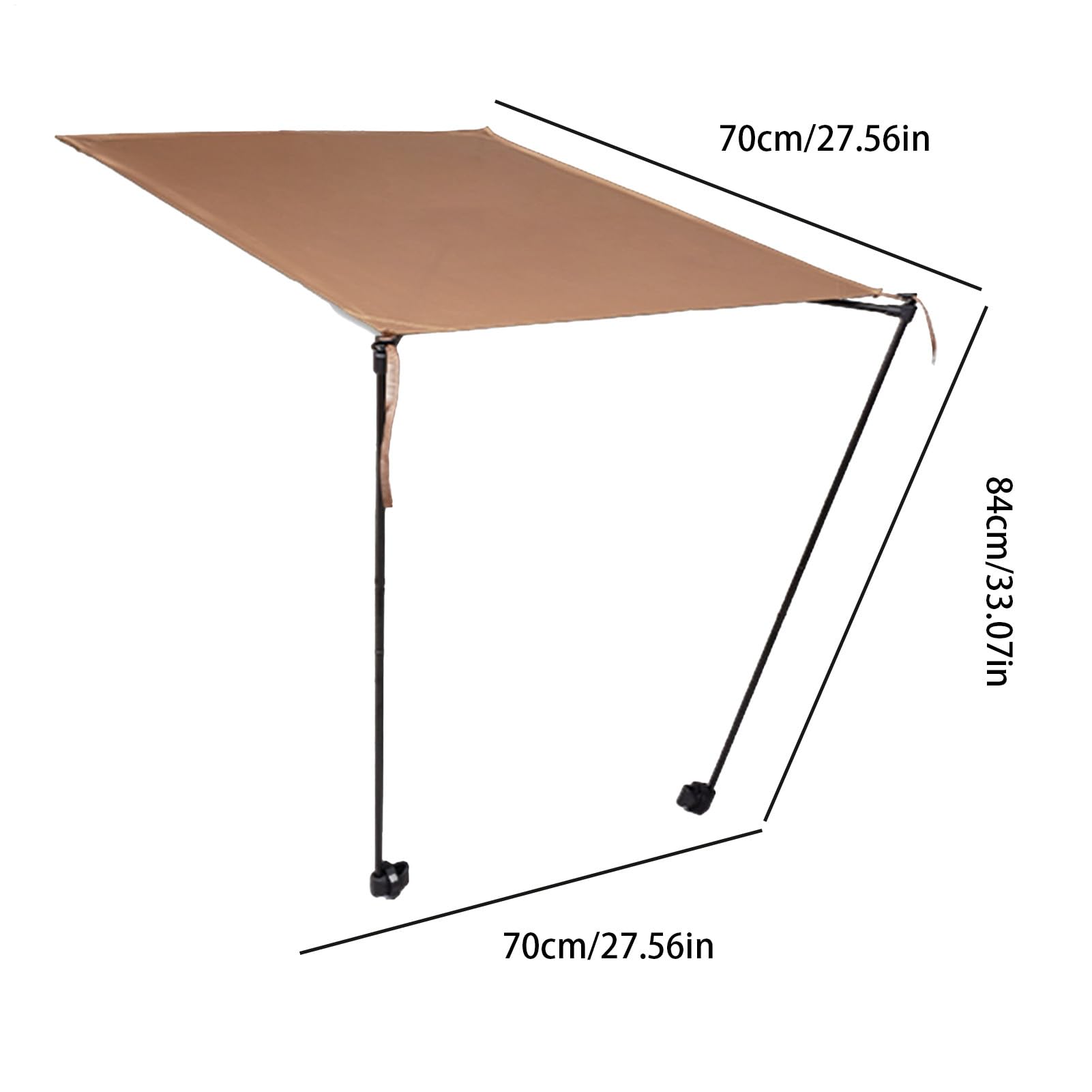 Tettuccio pieghevole da sedia Solare Portatile Tenda Da Sole | Tettuccio Per Sedia Pieghevole Da Campeggio Parasole Campeggio Sport Outdoor Spiaggia Tailgates Pesca Escursionismo