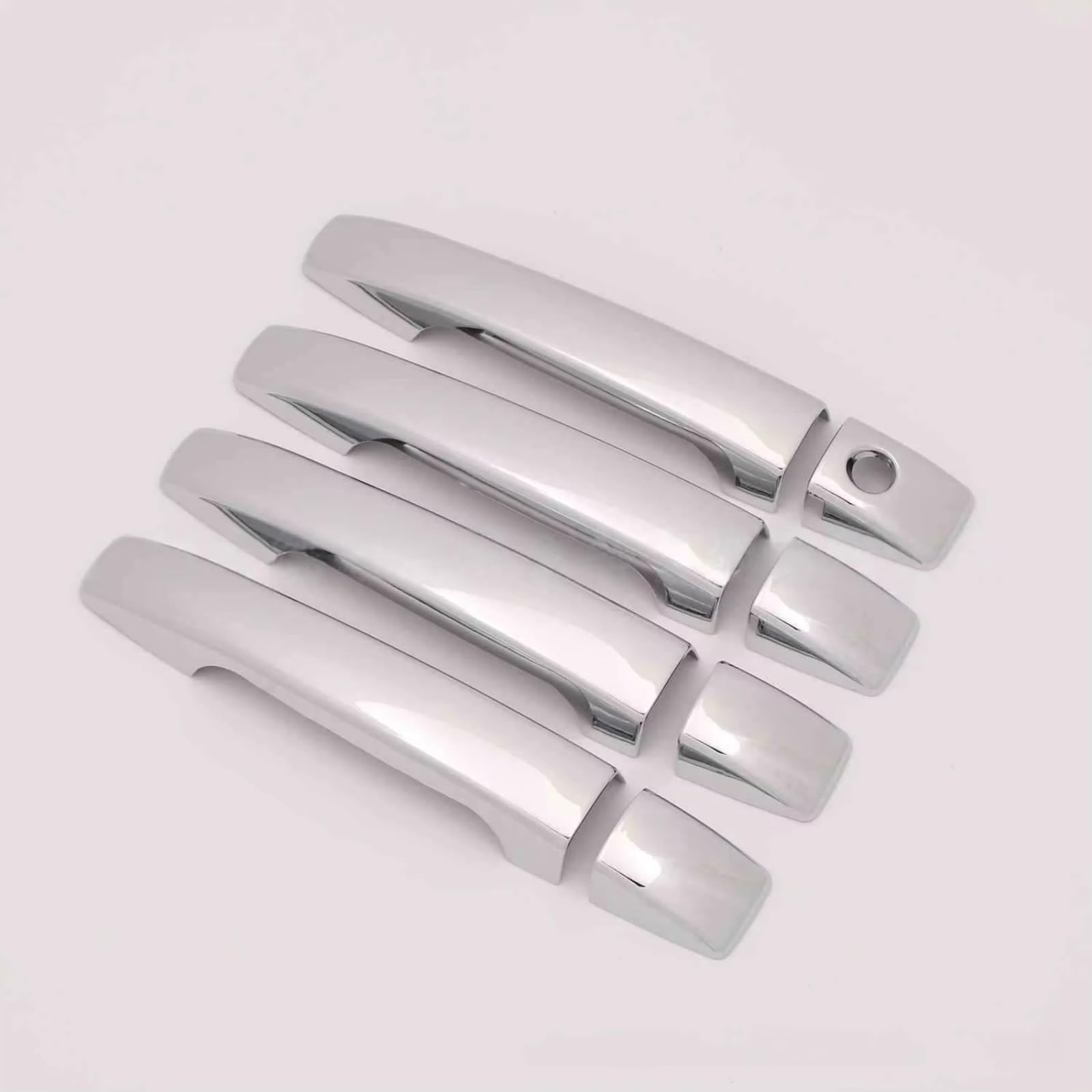 Qdzvalumv Silver Car Door Handles Cover Shell Compatible With Subaru For Forester 2008-2021 Car Door Handle Door Bowl Decoration Trim Protector Set(Silver)