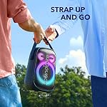 Soundcore Anker Rave Neo 2 Portable Speaker with 80W Stereo Sound, PartyCast 2.0, Light Show, IPX7 Waterproof (Floats on Water) 18H Playtime, Customizable EQ & Bass Up for Party, Tailgating, Backyard - Image 4