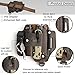 Topstache Leather Multitool Sheath,EDC Belt Organizer for Work and Daily Use,Leatherman Sheath,EDC Pocket Organizer for Flashlight and Multitool,Gifts for Men for Multitool,Darkbrown