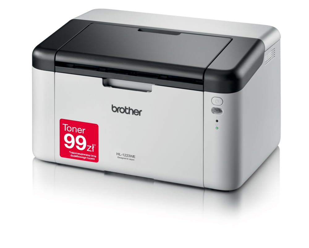 Drukarka laserowa monochromatyczna Brother HL-1210WE biało-szara