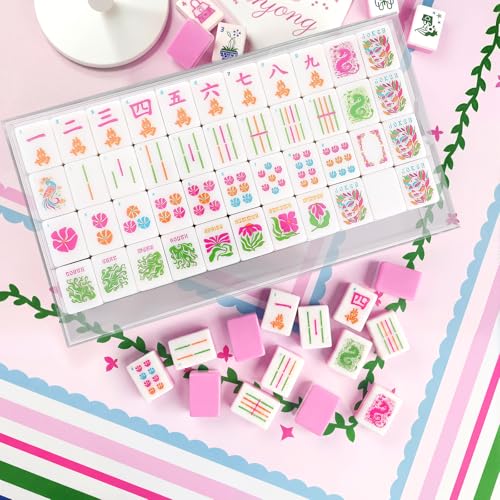 Soulchen 160 Pink Kaleidoscope Mahjong Set miniatura 6