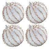 TOYANDONA 4 Kerstballen Hangers Decoratieve Xmas Ballen voor Kerstboom Versiering Duurzame Schuimdecoraties voor Feestdagen Themafeesten