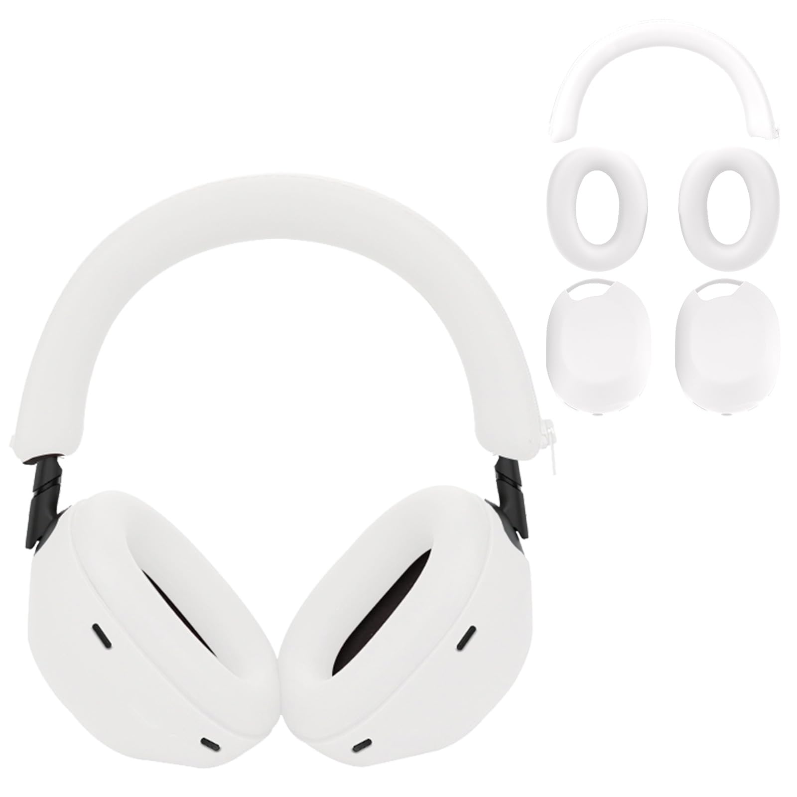 【美品】SONY WH-1000XM6 ホワイト ケース Amazon.com: for Sony WH-1000XM6 Case Cover, 3 Sets Silicone