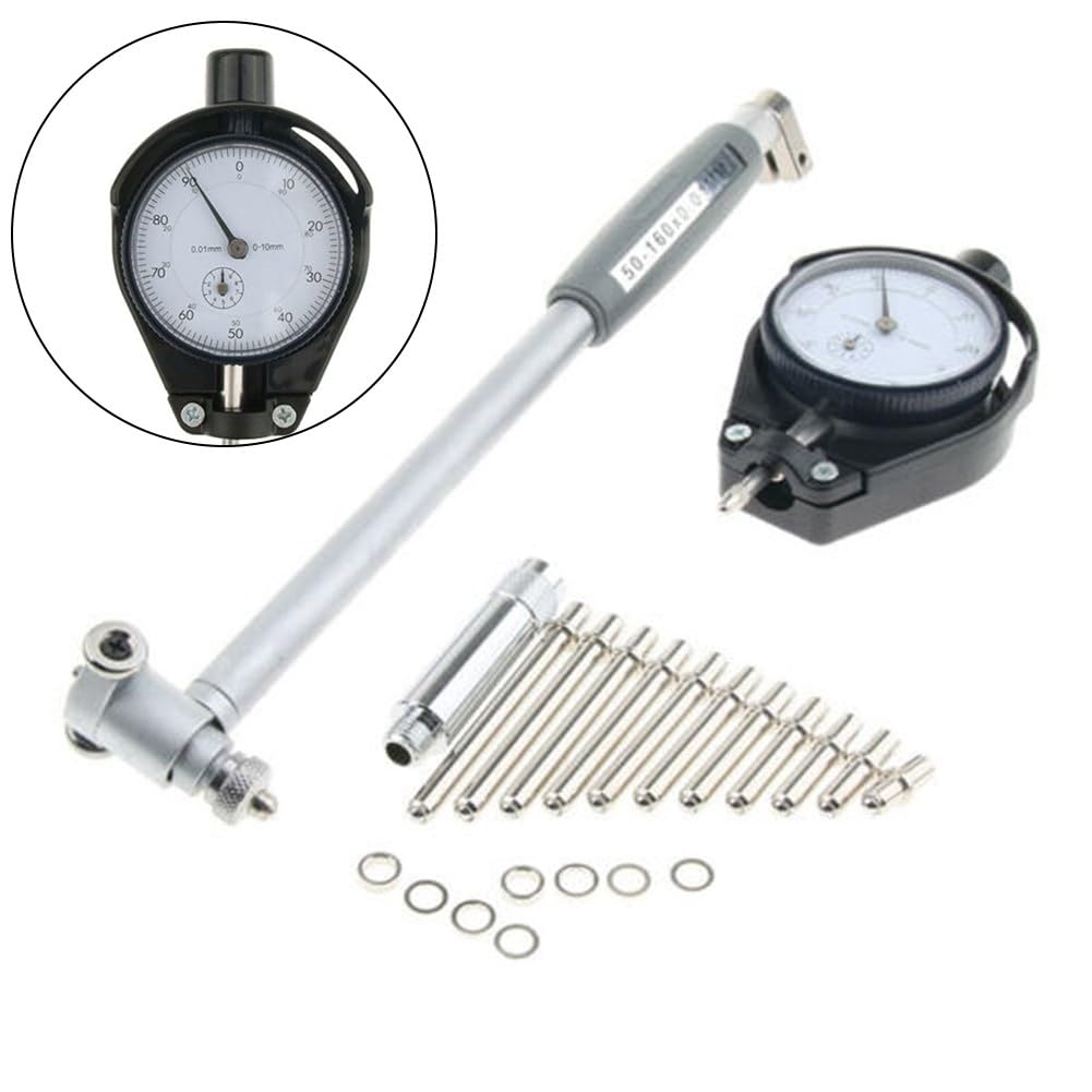 Jauge d'alésage numérique de précision 0,01 mm avec 12 sondes, pour acier inoxydable 50-160 mm pour gamme d'usinage