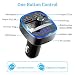 Bovon Transmisor FM Bluetooth Coche, [Luz de Anillo Azul] Manos Libres Bluetooth...
