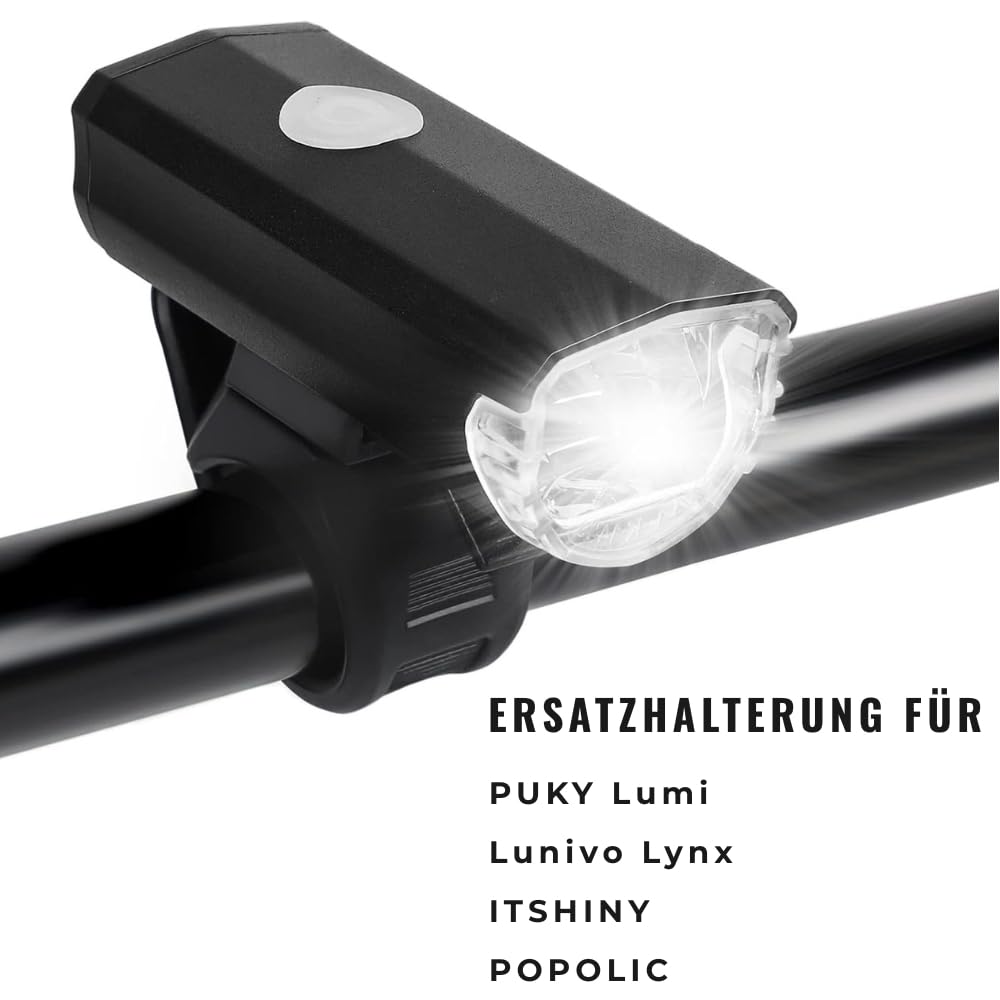 Ersatzhalterung für PUKY Lumi | Silikon Halterung Fahrradlicht