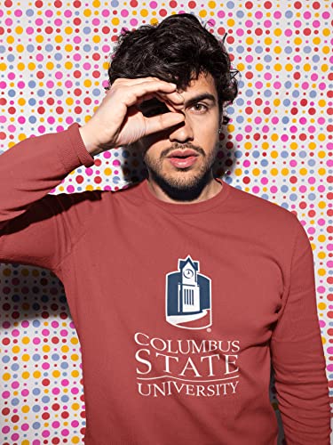 CreateMyTee | Columbus State University Tower Crewneck Sweatshirt3