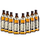 Augustiner Edelstoff Premium German Lager – 8 x 500ml Bottles | 5.6% ABV | Authentic Bavarian Export Lager from Munich