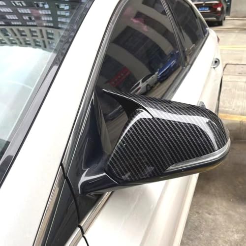 Xhfarce Side Mirror Covers for Hyundai 9th Gen Sonata 2015 2016 2017 2018 2019 Accessories Ox Horn Side Mirror Cover Side Door Rearview Mirror Cover Exterior Decoration(With Turn Signal,Carbon Fiber) by Xhfarce - Used condition - Image 7