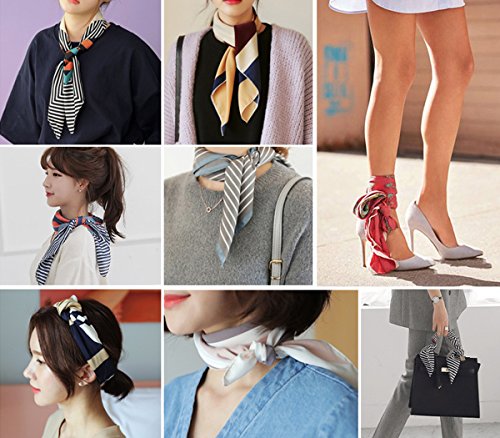 K-Elewon 35" Large Women's Satin Square Silk Feeling Hair Scarf Wrap Headscarf (949) #TOP4