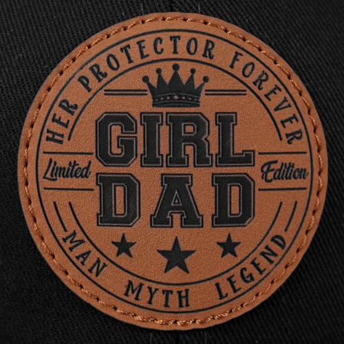 Image of World's Best Dad Ever Trucker Hat Baseball Cap Fathers Day Birthday Gifts for Dad from Daughter Son Black Fathers Day Hat