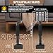 AMGSH 2 Pack Carpet Knee Kicker, Non-Adjustable Carpet Stretcher Knee Kicker, Compact Carpet Stretcher Tool for Carpet Installation