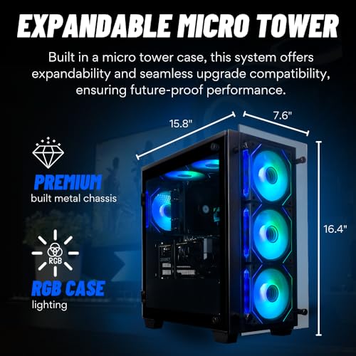 Image of Stratos Micro Desktop PC - AMD Ryzen 7 7800X3D, 32GB RAM, 2TB NVME SSD, RTX 5090 32GB, WiFi, Windows 11 Pro - Home, Office, Student and Business Workstation - Assembled in the USA - 3yr Warranty