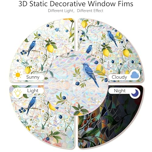 Película de Vinilo para Ventana con Efecto Vitral 17.3 x 78.7 in miniatura 5