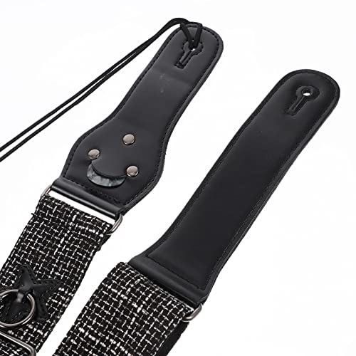 SUPVOX 1 ensemble de sangle de guitare large remplacement de basse de guitare ajusté - Les Beatles, Paul McCartney, John Lennon, RIngo Starr, George Harrison SUPVOX 1 ensemble de sangle de guitare large remplacement de basse de guitare ajusté – Image 6