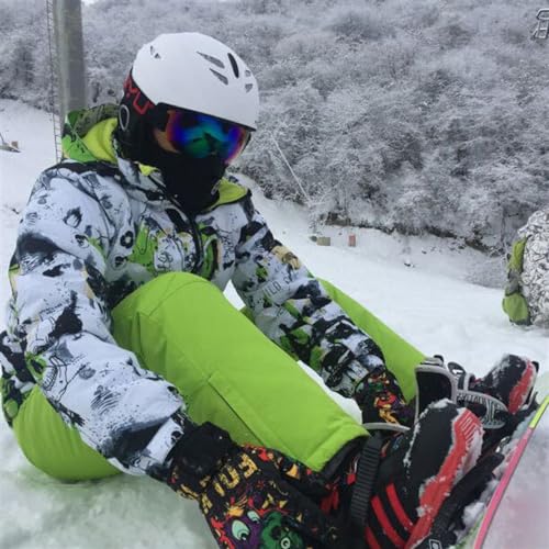 Fato De Esqui Para Homem, Fato De Esqui De Duas Peças Respirável Com Capuz Quente De Inverno Com Imp