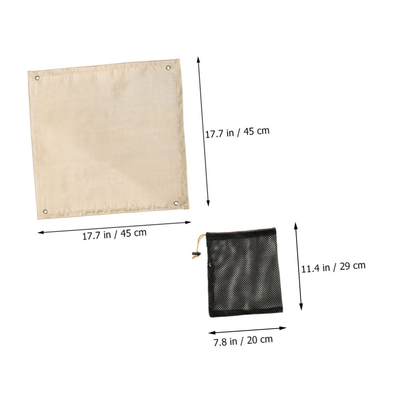UPKOCH Fireproof Cloth Fire Blanket for Home Fire Retardant Blanket Camping Grill