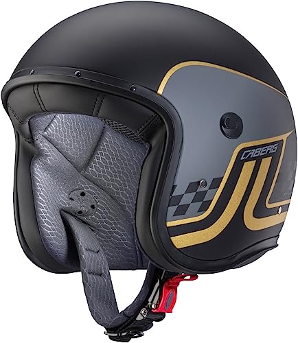 Caberg Freeride Trophy Jethelm (Black Matt/Gold,XS (53/54))