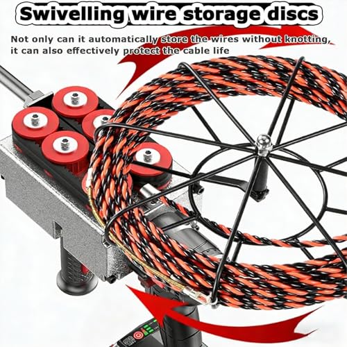 Extractor de cables automático para evitar atascos en tuberías y codos 4