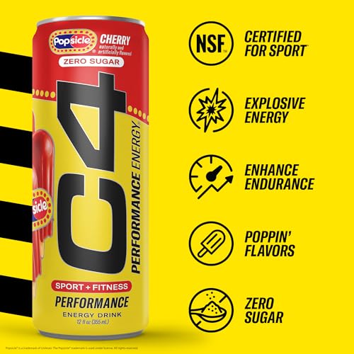 Image of C4 Performance Energy Carbonated 12oz 4pk Cherry Popsicle