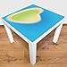 Produktbild Playmatt Spielmatte für Tisch oder Boden große Insel, schadstofffrei, rutschfest, waschbar, 55 x 55 cm, passt perfekt auf IKEA Lack Tisch