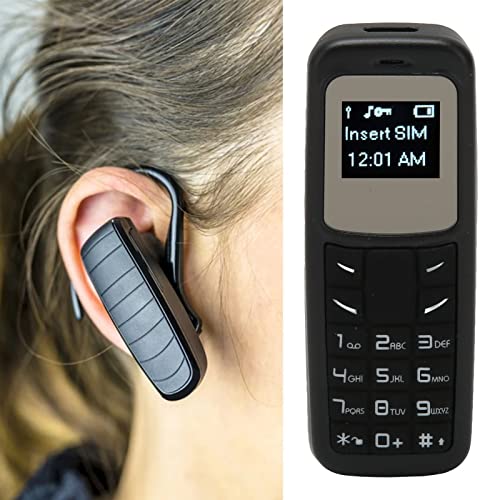 Liten Mobiltelefon med Knappsats och Öronkrok för Sport - Svart