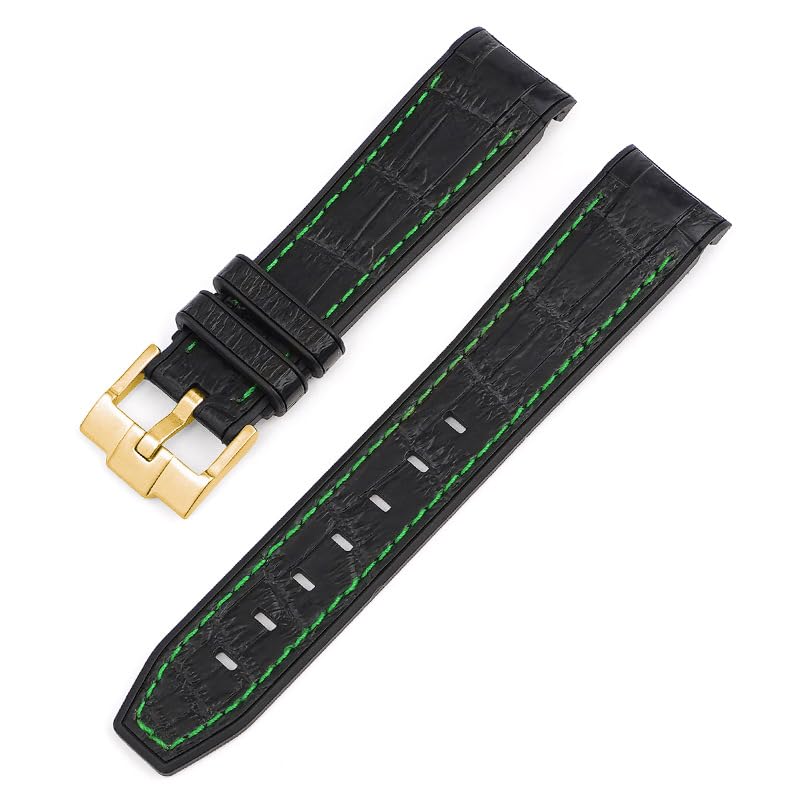 Bracelet silicone 20 mm boucle pliante compatible Omega Seamaster 300 caoutchouc