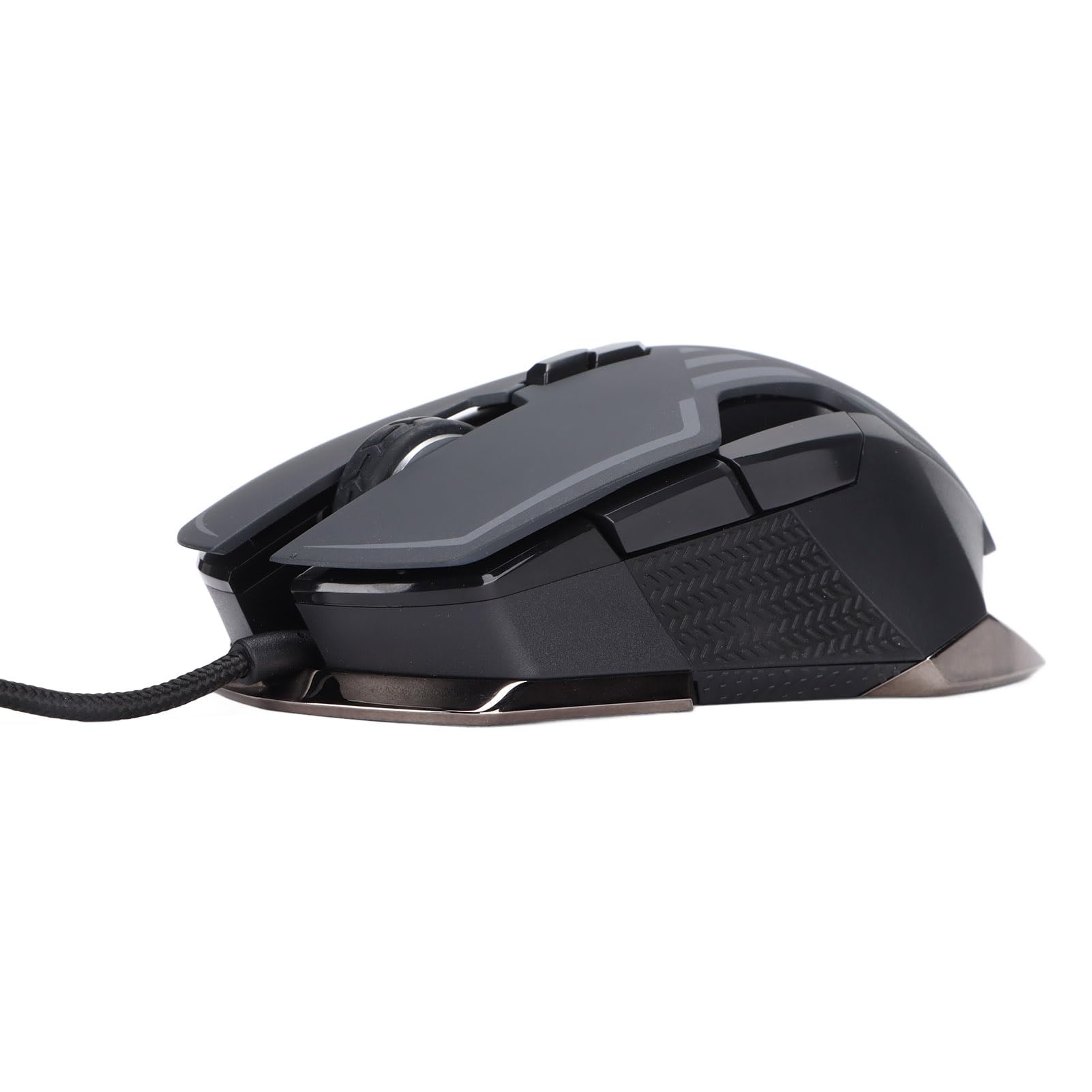 Mysz do Gier Lekka Mysz Przewodowa z Podświetleniem RGB do Myszy Komputerowych do Gier Komputerowych, Ergonomiczna Konstrukcja z regulacją DPI do Komputerów Stacjonarnych Laptop Notebook