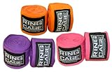 Ring to Cage Boxing and MMA Mexican Stretch Handwraps 180 inches Long - Pack of 3 Pairs