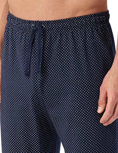 Schiesser Herren Schlafanzug lang - Nightwear Set, Blau_159633, 56