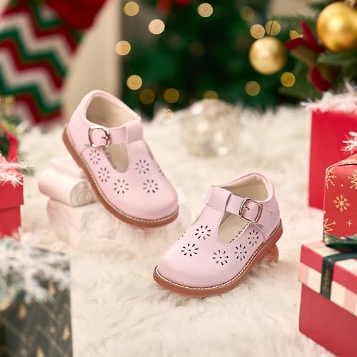 Image of Felix & Flora Toddler Little Girl Mary Jane Dress Shoes - Ballet Flats for Girl Party School Shoes