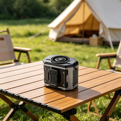 Ventilador de cintura recargable ideal para camping y actividades al aire libre 7