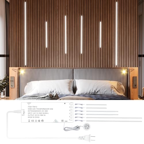 CUBITOR LED Recessed Lighting Kit,6 Pack Self-Adhesive COB LED Light