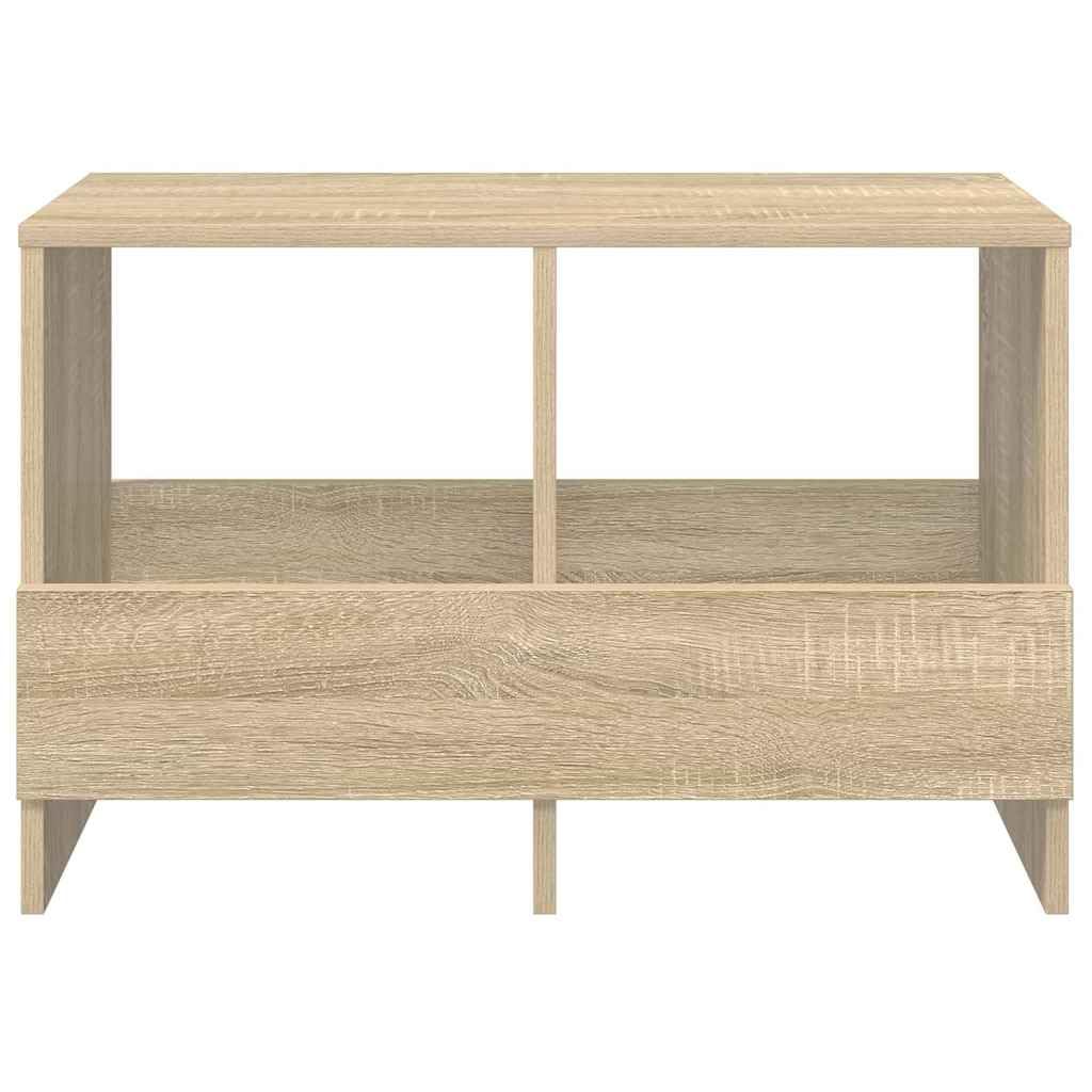 Scaffale portariviste in rovere Sonoma, 68,5 x 30 x 45 cm, portariviste per soggiorno e ufficio, portariviste con spazio e ripiano, per interni