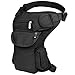 VBG VBIGER Drop Leg Bag Pouch Men's Thigh Bag Thigh Pack Canvas Outdoor Travel Waist Pack Sports Fanny Pack Bike Motorcycle Cycling Camping Hiking Hip Bag (Black)