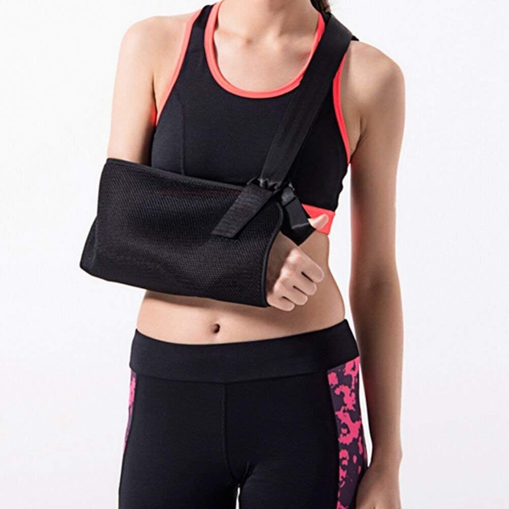 Xindinyi Arm Sling Shoulder Immobilizer Medical Sling Broken Arm Support with Adjustable Padded Straps, Maximum Comfort for Adult Lightweight Durable Arm Brace (M, 6.3" X 16")