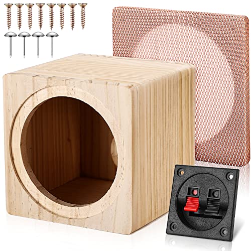 Image of Facmogu 8 inch Ported Wooden Speaker Enclosure, Vented Unloaded Solid Wood Box