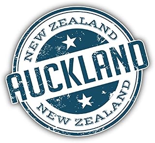 Auckland New Zealand Grunge Travel Stamp Bumper Sticker | Car Decor, Laptop Computer, Water Bottle, Wall, Window Waterproof Vinyl Decal
