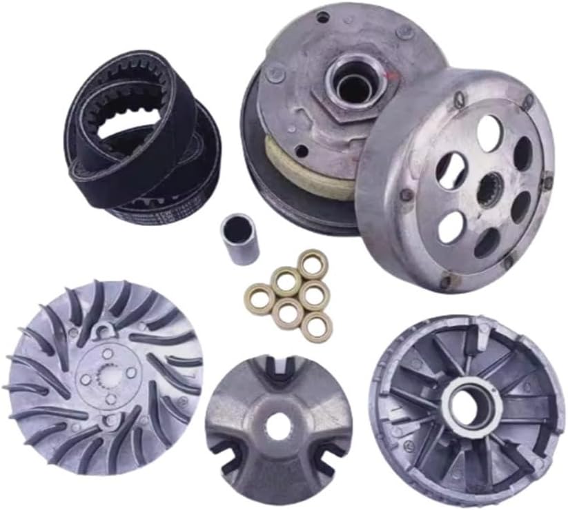 Motorcycle Engine Transmission Clutch Assembly Combination Belt Puli Disk Drive Plate Throw Block Compatible with Bws125 125 Bws Yw125 Yw Cygnus- X 125Cc 4V