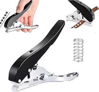 Magnoloran 5/16 inch-8mm Heavy Duty Hole Puncher Round Single Hole Punch Badge Hole Punch Paper Punch Portable Hand Held L...