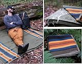 WP West Path Waterproof Outdoor Canvas Camping Blanket - Waxed Canvas Campfire Blanket with Water Repellent Backing - Camp - Bushcraft Tarp (Olive, XL)