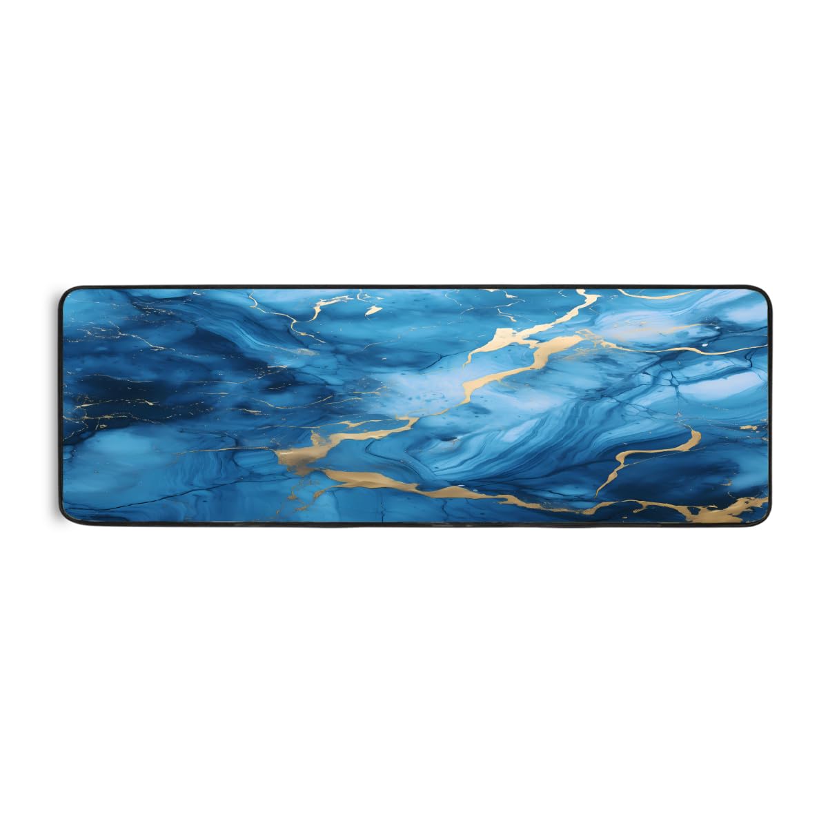 Tapis de cuisine bleu pour buanderie et couloir de maison