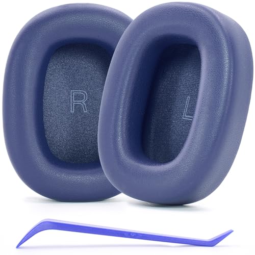 Coussinets de rechange Bowers Wilkins Px7 S3 Defean en cuir bleu avec mousse isolante