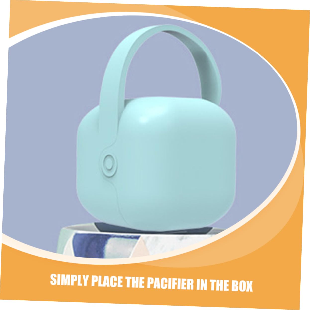 Milisten 8pcs Portable Pacifier Storage Box Compact Pacifier Holder for Travel Keeps Clean Lightweight Case Secure Closure Colors