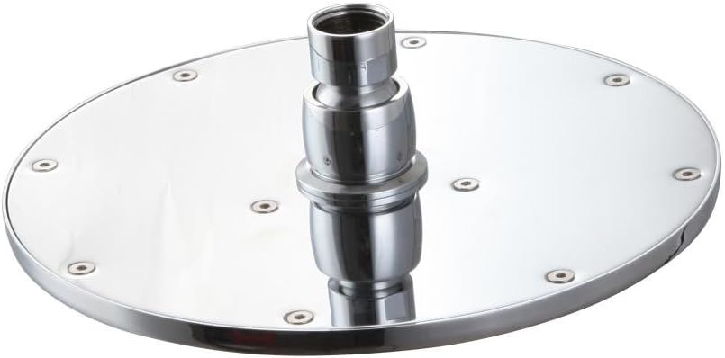 Kelica 16 inch Solid Brass Round Fixed Rainfall Shower Head Chrome
