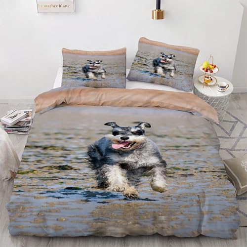 Housse de couette 200x200 anti-plis avec fermeture éclair