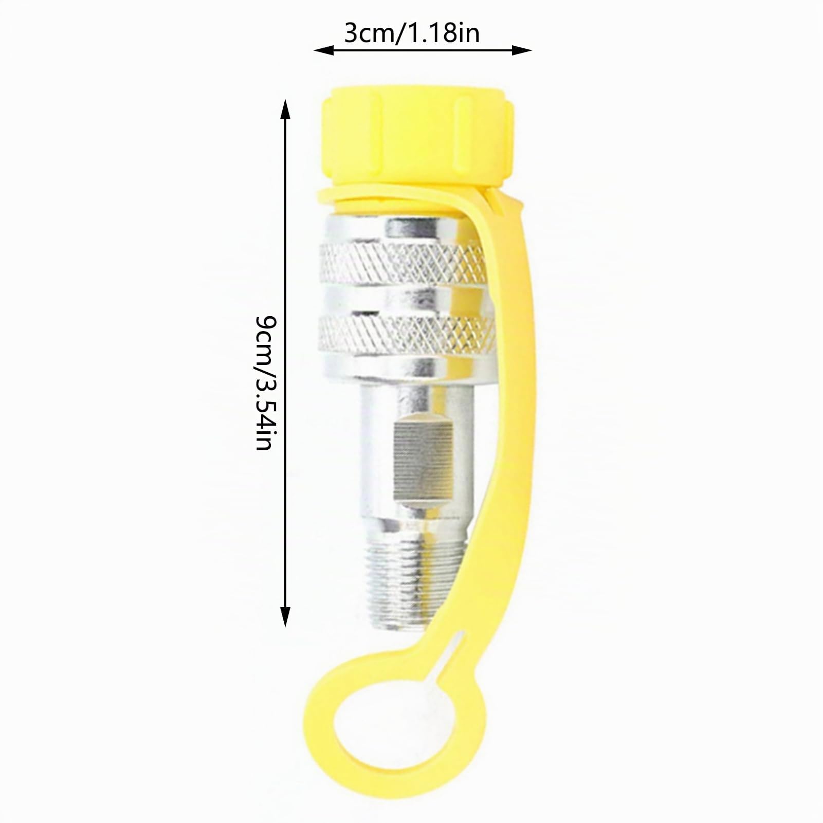 Coupleur Hydraulique Raccord Rapide ZG3/8, Acier Chromé, Haute Pression 70 MPa, Tête Mâle et Femelle, Verrouillage de Sécurité