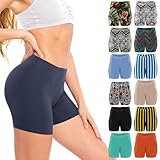 Sexy Basics Womens 12 Pack Ultra Soft Brushed Active Yoga Stretch Mini -Bike Short Boxer Briefs (12 Pack- Randomly Assorted Grab Bag of Colors, Medium)